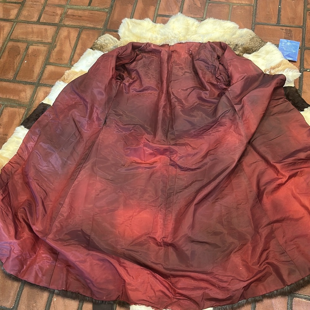 Vintage Antique Jacques Saint Laurent Bunny Real Fur Trench Coat(Unlabeled) - Picture 13 of 13